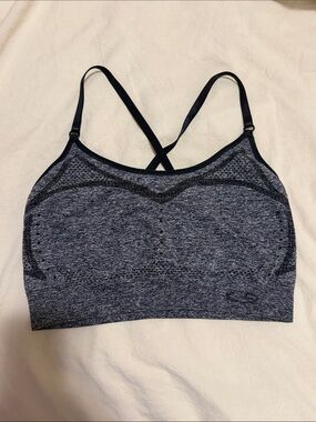 Champion Charcoal Seamless Crossback Sports Bralette - Medium